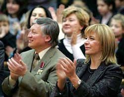 С супругой украинского Президента Екатериной Чумаченко