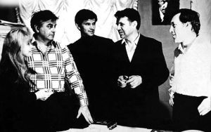 Таганка 70-х: Нина Шацкая, Юрий Любимов, актер и секретарь парторганизации Арнольд Колокольников, директор Николай Дупак, Владимир Высоцкий